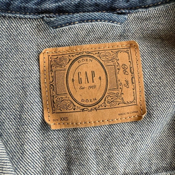 Gap × DÔEN Oversized Icon Denim Jacket Size XXS - Picture 10 of 11